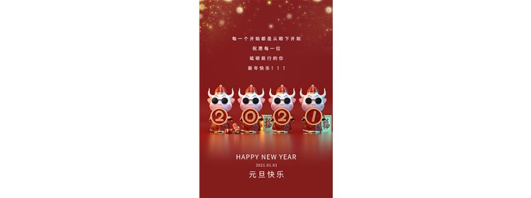 愿2021的所有美好，如期而至，元旦快乐！